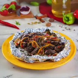 Foil Wrapped Meat and Liver